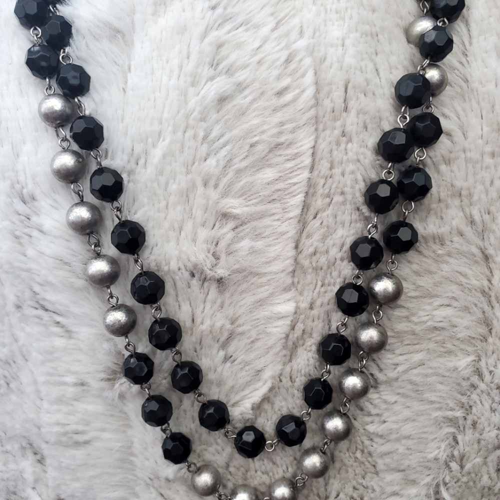 Black and Silver Necklace
